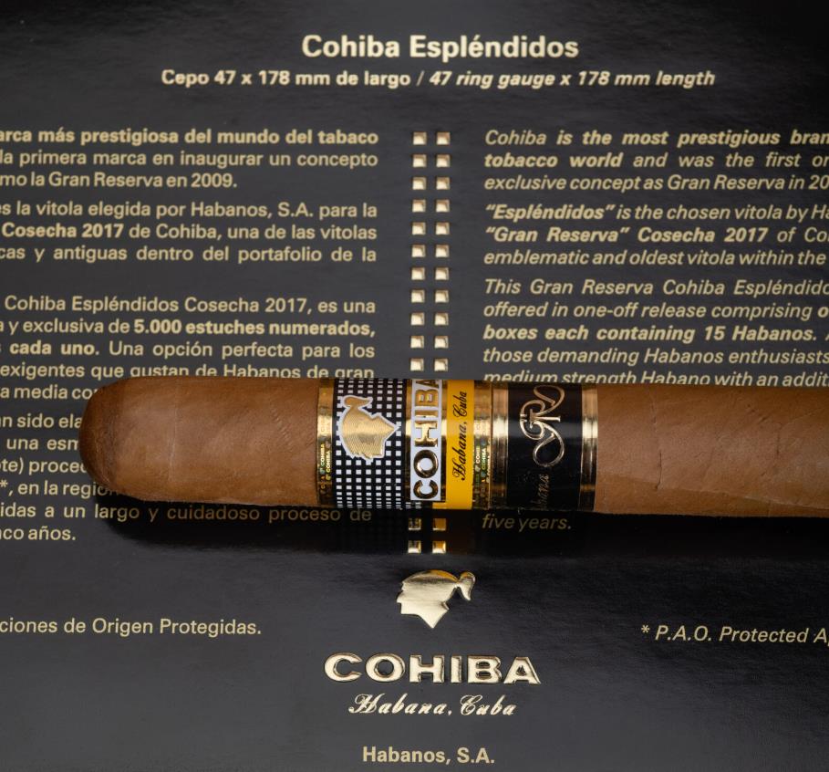 高希特 导师 特级珍藏霸 2017限量版雪茄COHIBA ESPLÉNDIDOS GRAN RESERVA 2017